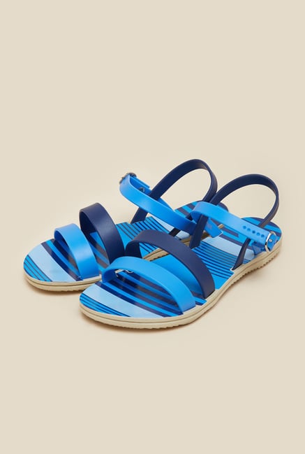 Metro Blue Back Strap Sandals Metro Blue Back Strap Sandals