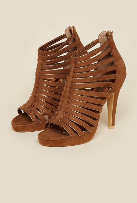 Metro Brown Gladiator Stilettos Metro Brown Gladiator Stilettos