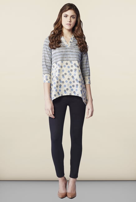 AND Blue Floral Print Tunic AND Blue Floral Print Tunic