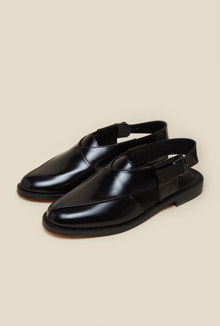 Metro Black Leather Formal Sandals Metro Black Leather Formal Sandals