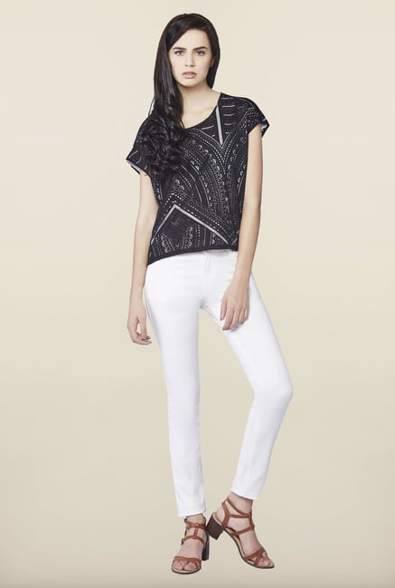 AND Black & White Printed Top AND Black & White Printed Top