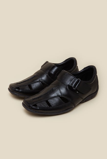 Metro Black Leather Sandals Metro Black Leather Sandals