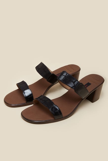 Metro Black Block Heel Sandals Metro Black Block Heel Sandals