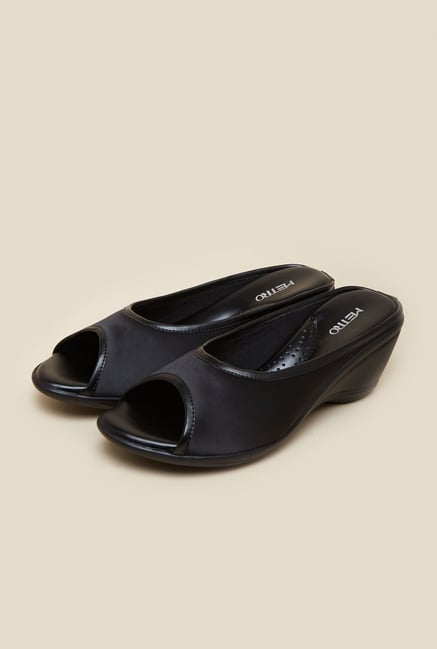 Metro Black Casual Wedges Metro Black Casual Wedges