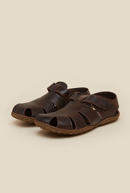 Metro Brown Leather Fisherman Sandals Metro Brown Leather Fisherman Sandals