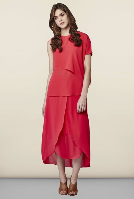 AND Pink Solid Sleeveless Top AND Pink Solid Sleeveless Top