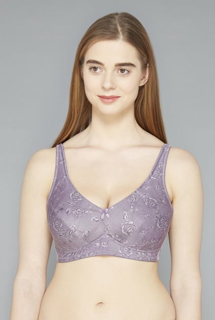 Wunderlove Purple Padded Comfort Bra Wunderlove Purple Padded Comfort Bra