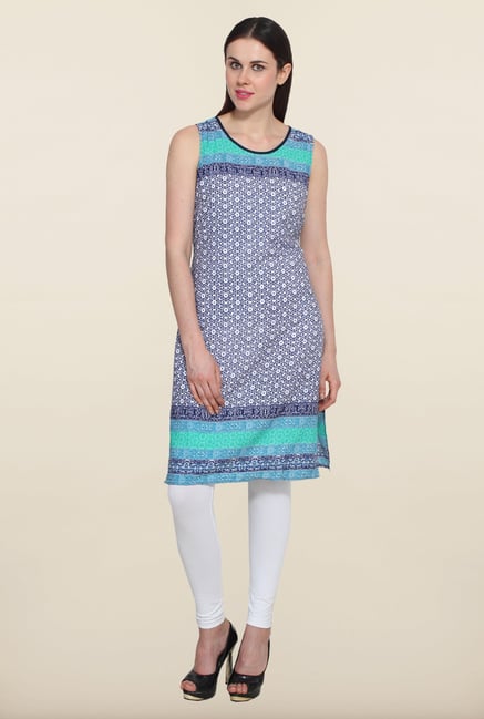 Aurelia Blue Printed Kurta Aurelia Blue Printed Kurta