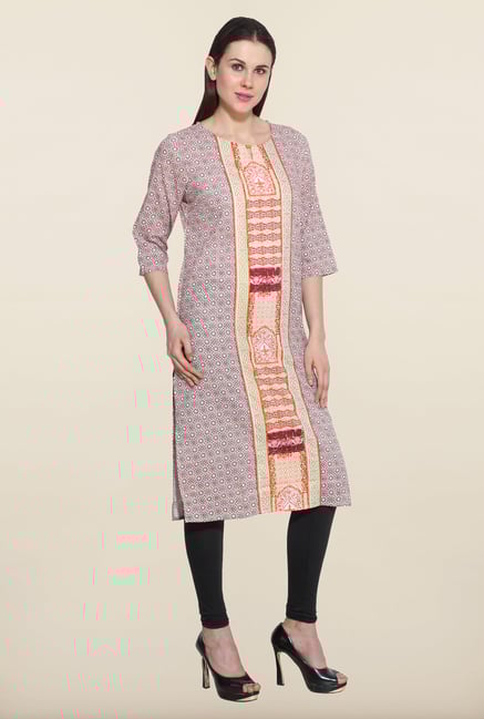 Aurelia Red Printed Kurta Aurelia Red Printed Kurta