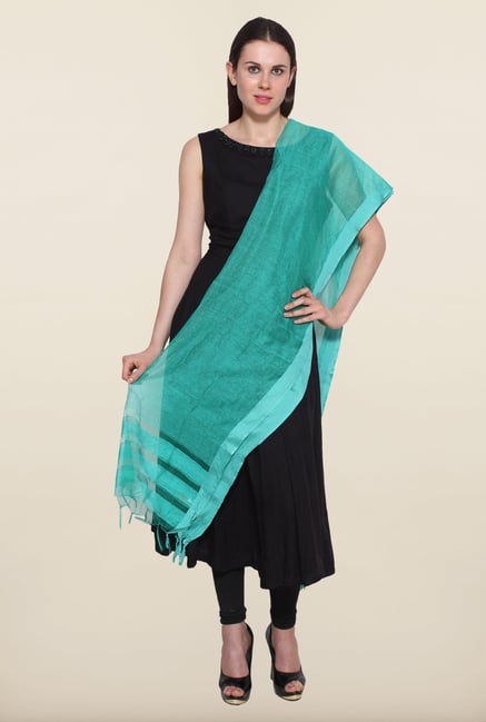 Aurelia Aqua Striped Dupatta Aurelia Aqua Striped Dupatta
