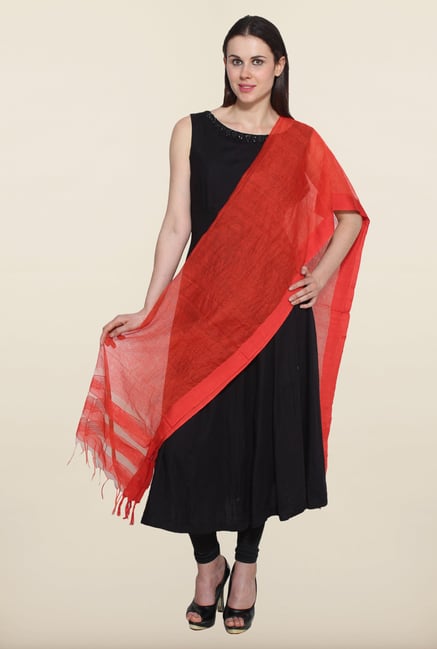 Aurelia Red Striped Dupatta Aurelia Red Striped Dupatta