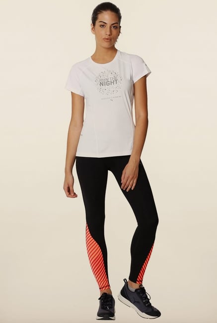 Puma White Printed Sports Tee Puma White Printed Sports Tee