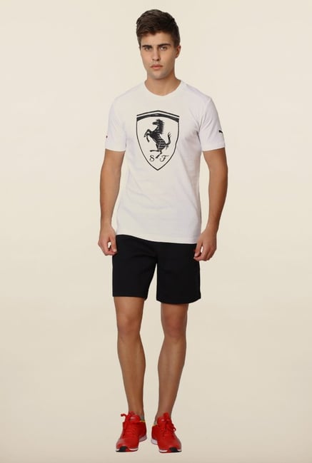 Puma Black Solid Sweat Shorts Puma Black Solid Sweat Shorts