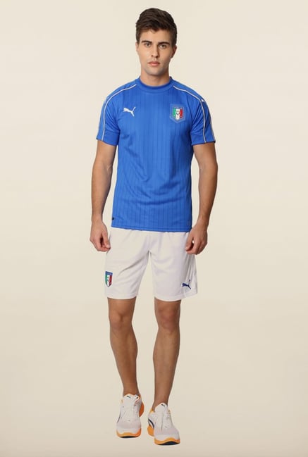 Puma White Solid Shorts Puma White Solid Shorts