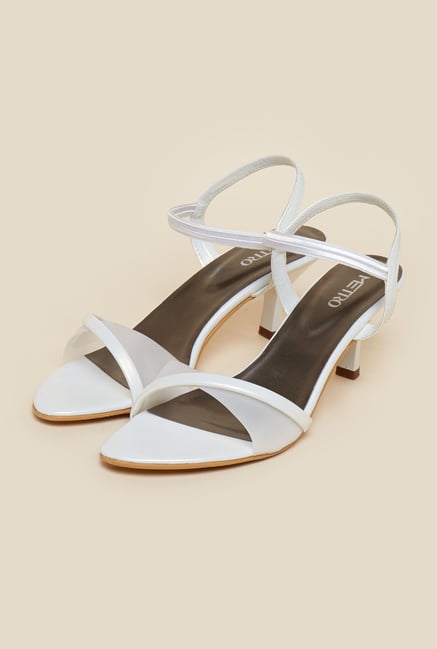 Metro White Stiletto Sandals Metro White Stiletto Sandals