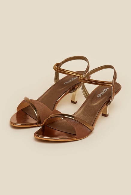 Metro Antique Gold Stiletto Sandals Metro Antique Gold Stiletto Sandals