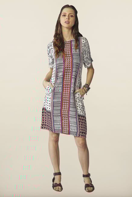 Global Desi White Printed Tunic Global Desi White Printed Tunic