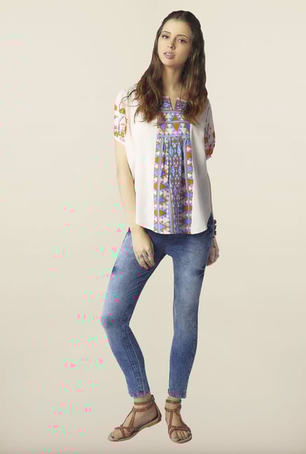 Global Desi Opal Printed Top Global Desi Opal Printed Top