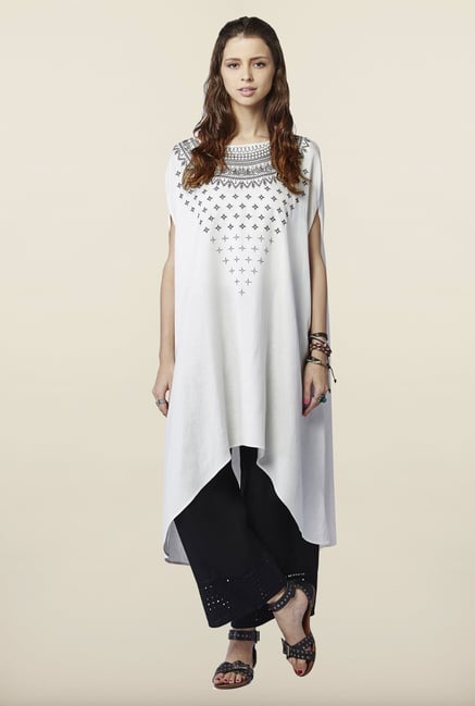 Global Desi White Printed Tunic Global Desi White Printed Tunic