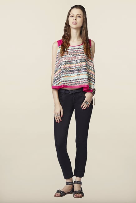 Global Desi Multicolor Sleeveless Top Global Desi Multicolor Sleeveless Top