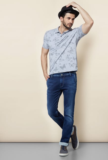 Easies Grey Polo T-Shirt Easies Grey Polo T-Shirt