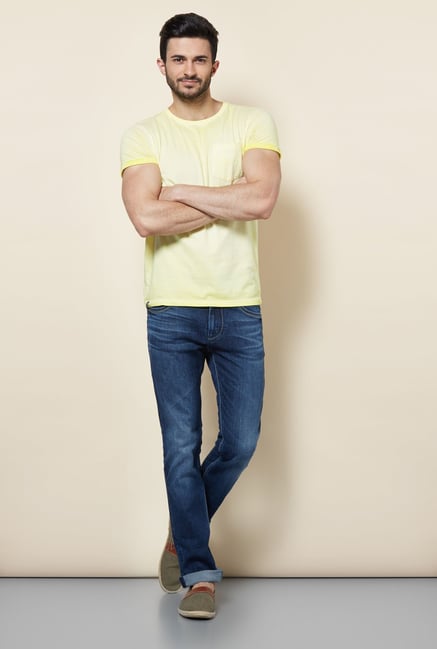 Easies Blue Lightly Washed Jeans Easies Blue Lightly Washed Jeans
