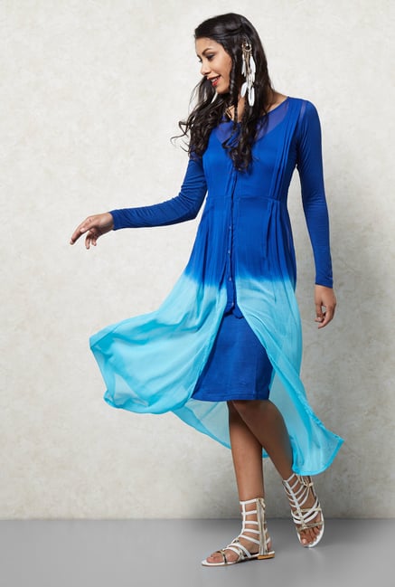 Ira Soleil Blue A Line Dress Ira Soleil Blue A Line Dress