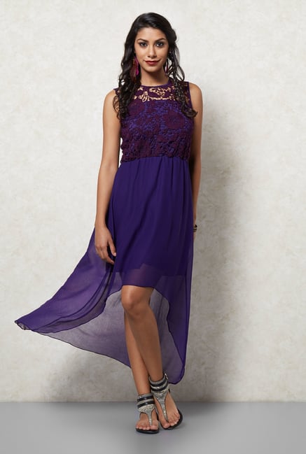 Ira Soleil Purple High Low Dress Ira Soleil Purple High Low Dress