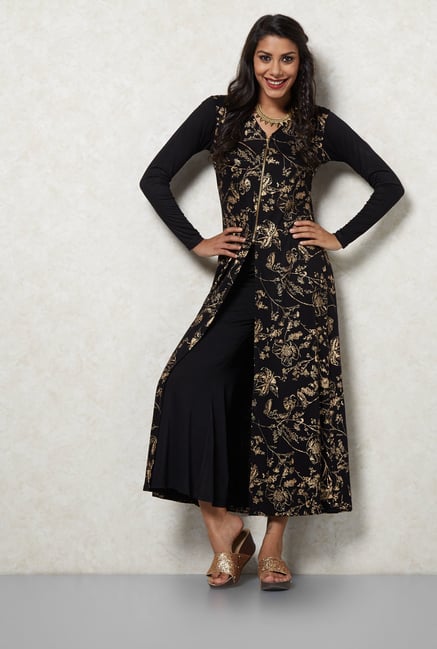 Ira Soleil Black Full Sleeve Kurta Ira Soleil Black Full Sleeve Kurta