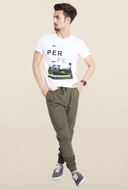 Parx Olive Casual Trouser Parx Olive Casual Trouser