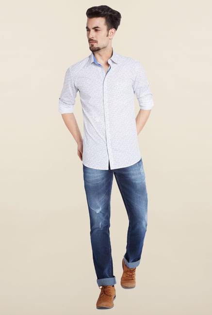 Parx White Casual Shirt Parx White Casual Shirt