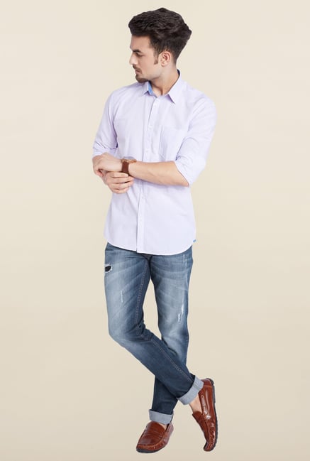 Parx Blue Tattered Jeans Parx Blue Tattered Jeans