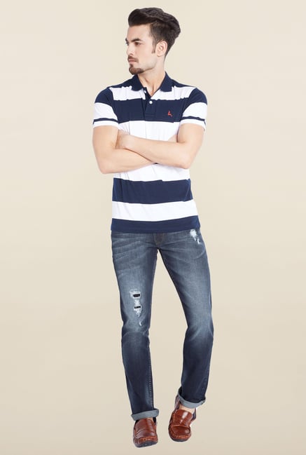 Parx Blue Mid Rise Slim Fit Jeans Parx Blue Mid Rise Slim Fit Jeans
