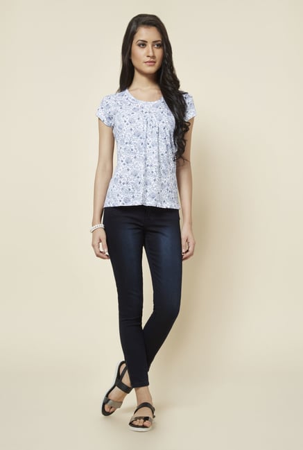 Zudio White Printed T Shirt Zudio White Printed T Shirt