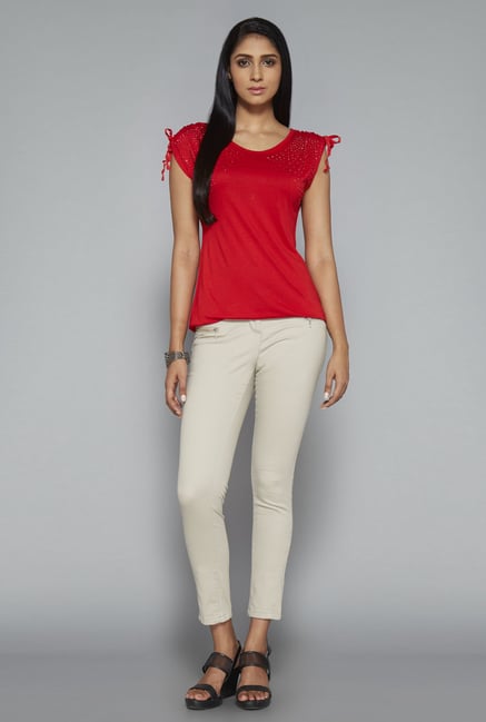 LOV Red Solid Top LOV Red Solid Top
