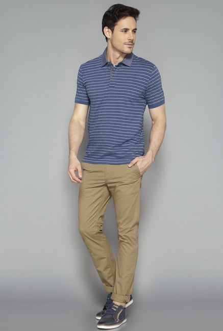 Westsport Mens Brown Solid Chinos Westsport Mens Brown Solid Chinos