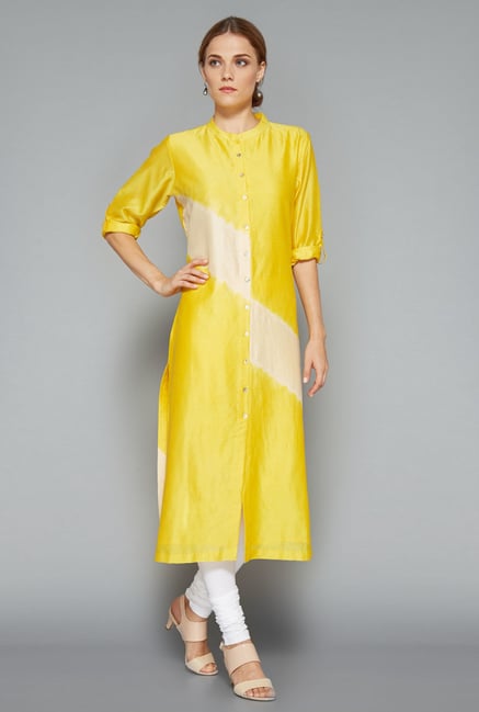 Zuba White Solid Churidar Zuba White Solid Churidar