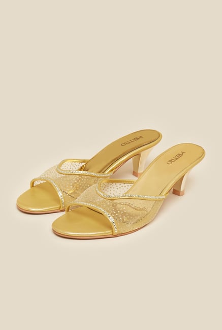 Metro Gold Shimmer Heels Metro Gold Shimmer Heels