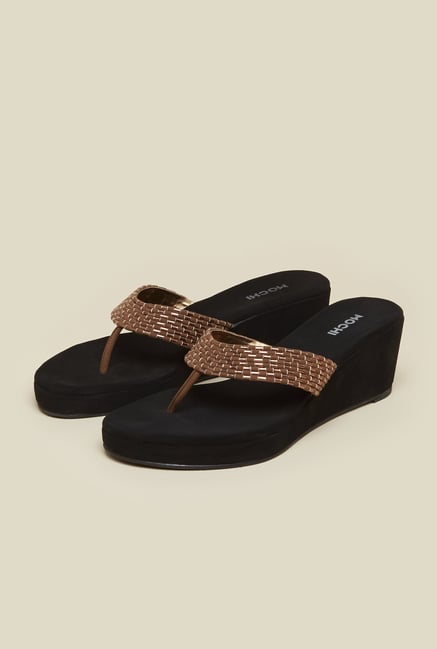 Mochi Brown Thong Wedges Mochi Brown Thong Wedges