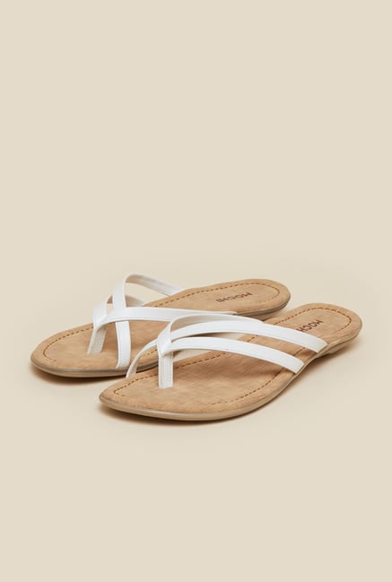 Mochi White Thong Sandals Mochi White Thong Sandals