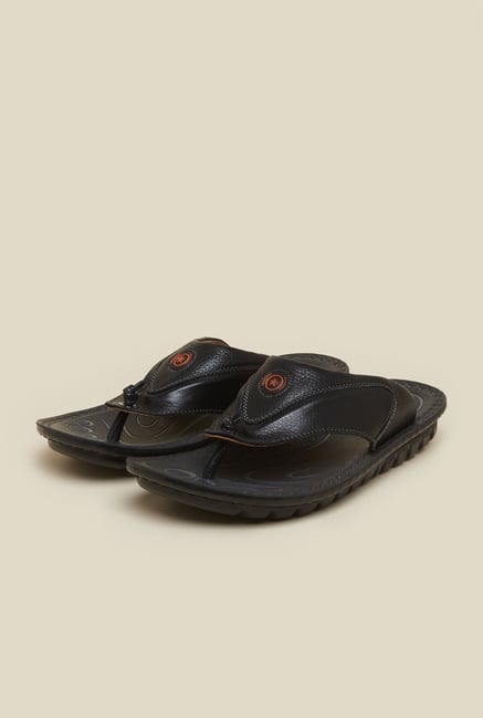 J. Fontini by Mochi Black Leather Thongs J. Fontini by Mochi Black Leather Thongs