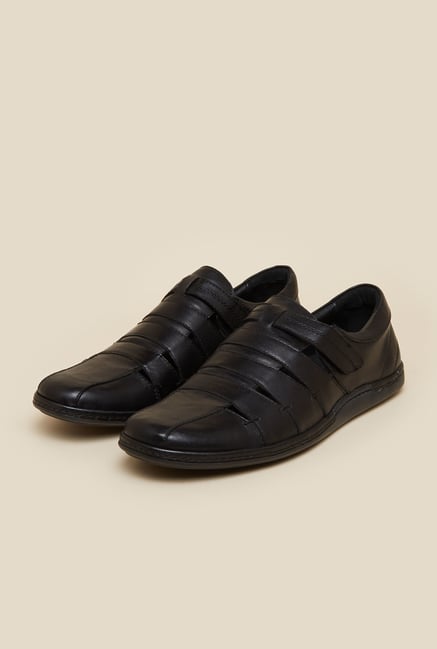 J. Fontini by Mochi Black Leather Sandals J. Fontini by Mochi Black Leather Sandals