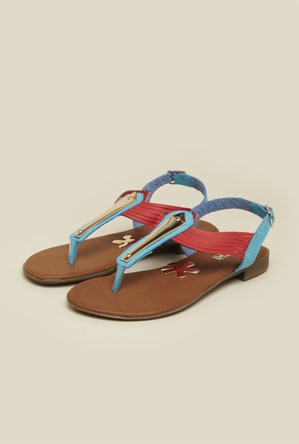 Mochi Blue Back Strap Sandals Mochi Blue Back Strap Sandals