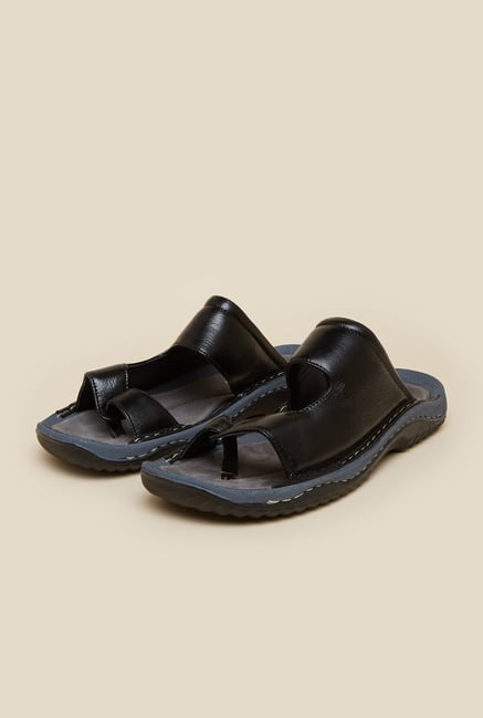 Mochi Black Leather Sandals Mochi Black Leather Sandals