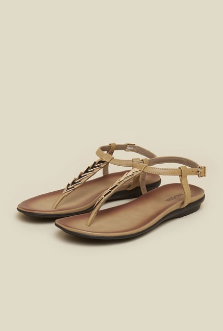 Mochi Beige Flat Sandals Mochi Beige Flat Sandals