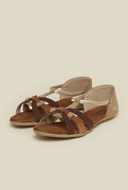 Mochi Beige Flat Sandals Mochi Beige Flat Sandals