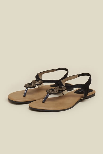 Mochi Black Back Strap Sandals Mochi Black Back Strap Sandals