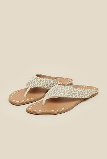 Mochi Beige Flat Sandals Mochi Beige Flat Sandals