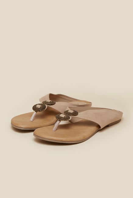 Mochi Beige Oriental Sandals Mochi Beige Oriental Sandals