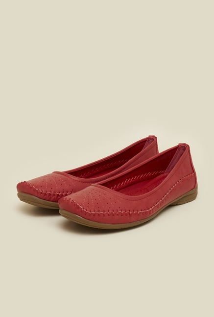 Mochi Red Ballet Flat Shoes Mochi Red Ballet Flat Shoes